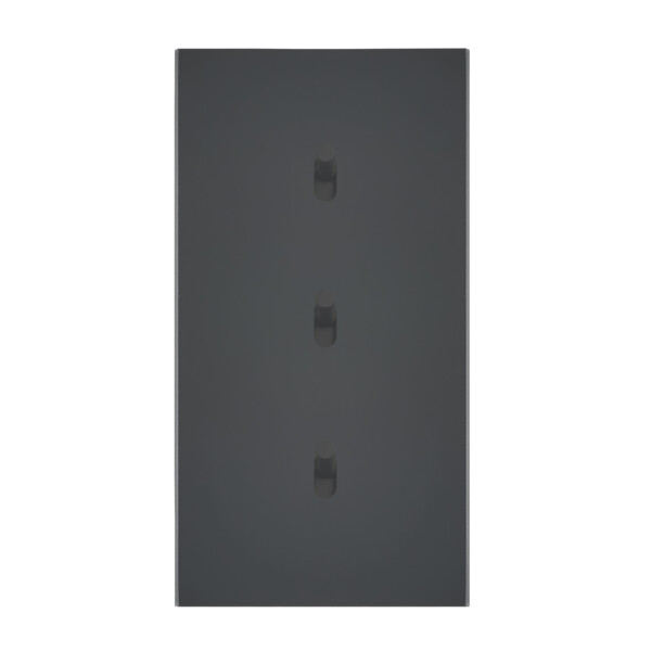 Trois va-et-vient grand carré double vertical Arnould ART épure noir - Arnould - 67806