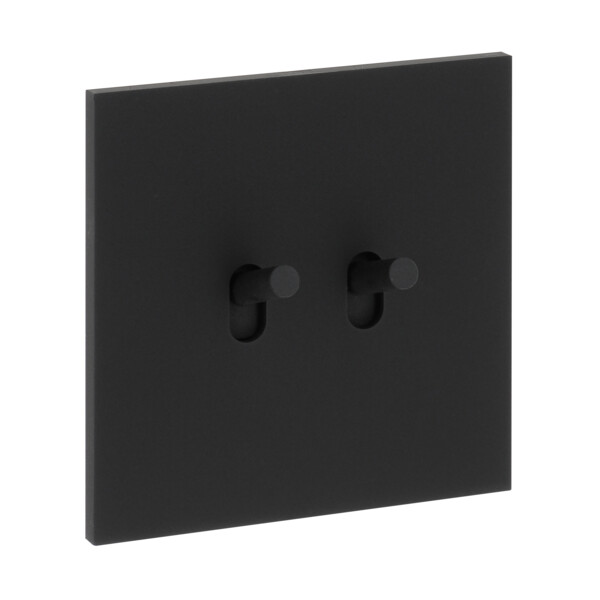 Double poussoir à levier Arnould ART épure noir - Arnould - 67812