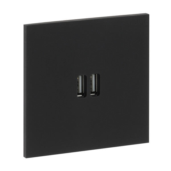 Art d'Arnould univers Epure module de charge double USB 2400mA noir mat - Arnould - 67822