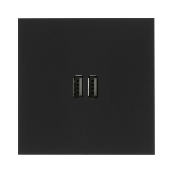 Art d'Arnould univers Epure module de charge double USB 2400mA noir mat - Arnould - 67822