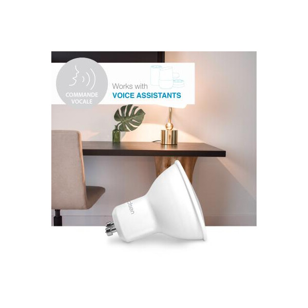 Pack de 4 Ampoules Connectées 5 W GU10 HomeLight Avidsen - Avidsen - 127014