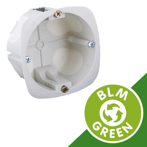 Boîte no air eco recyclé 1 poste d67mm  profondeur 40 - BLM - 670040