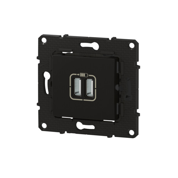 Bticino altège  prise double chargeur usb - 2400 ma - nuit - compo - Bticino Cofrel - BTAL30SD