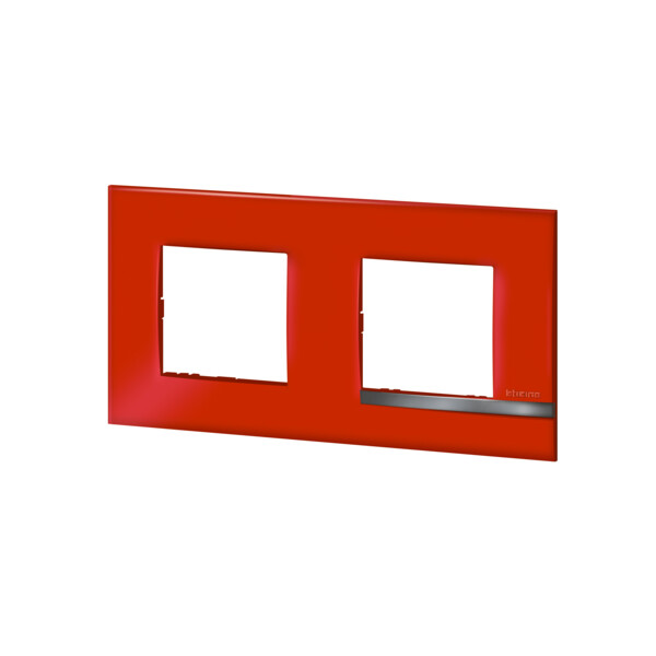 Bticino altège  plaque 2 poste rubis - Bticino Cofrel - BTAL9RU2