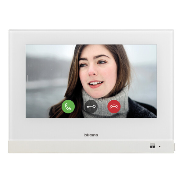 Écran 7" HOMETOUCH Blanc - Portier & Gestion MyHOME_Up With Netatmo - Bticino Cofrel - BT3488W