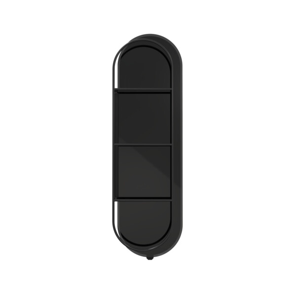 Elite 1 radiateur sèche-serviettes en verre noir astrakan 1300w - Campa - ICEL1SEPB13
