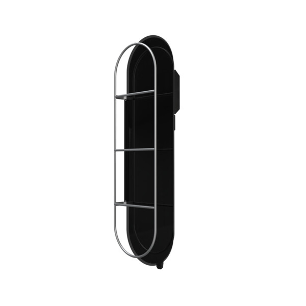 Elite 1 radiateur sèche-serviettes en verre noir astrakan 1300w - Campa - ICEL1SEPB13