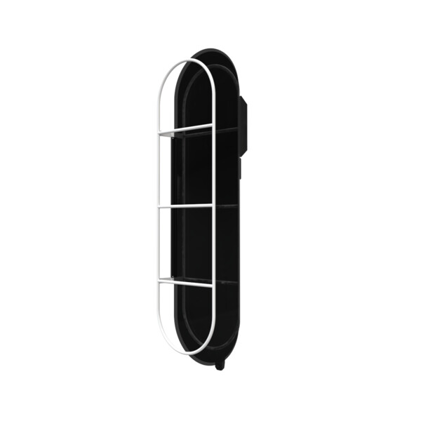 Elite 1 radiateur sèche-serviettes en verre noir astrakan 1300w - Campa - ICEL1SEPB13