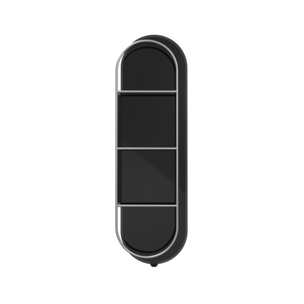 Elite 1 radiateur sèche-serviettes en verre noir astrakan 1300w - Campa - ICEL1SEPB13