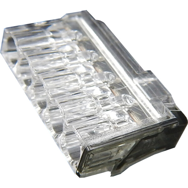 5000 bornes de connexion slim 5 entrées pour fils rigides 0,5 à 2,5mm2 24a-450v - Capri - 307505