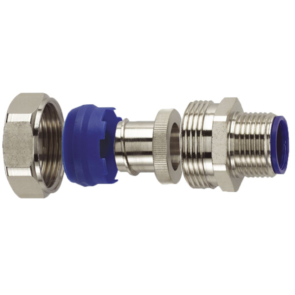 Raccord CAPRIROK - taille 40 - ISO 40 - laiton nickelé - IP67 - Capri - 644034