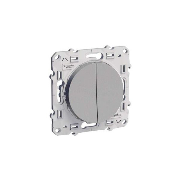 Commandes d'éclairage Odace Schneider Aluminium