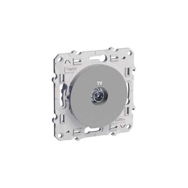 Prise Télévision Odace Schneider Aluminium