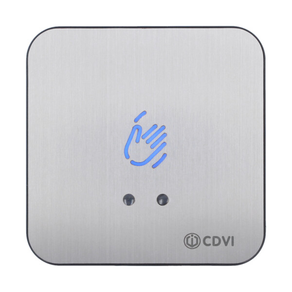 Commande infrarouge inox 86x86mm lum. + tempo. - CDVI - RTE-WIR