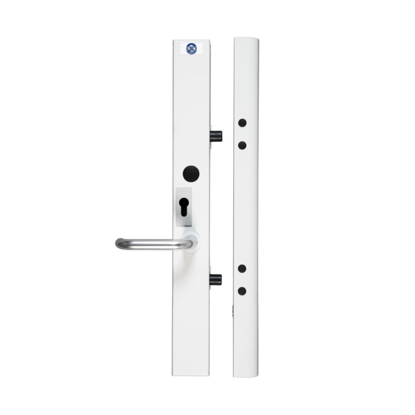 Serrure motorisée applique 2 points 12v ac/dc droite avec béquille - ht 595mm - CDVI - KIT e-BR 2P D