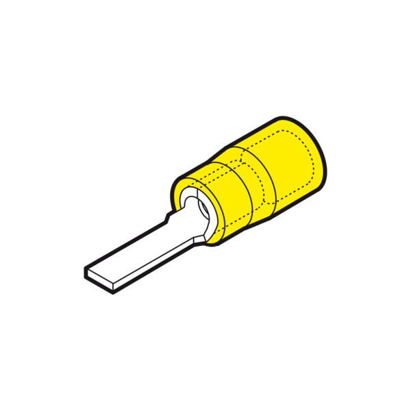 Cosse tubulaire cuivre 800 mm² - 2 trous diam. 16 mm - Cembre - 2A160-2M16
