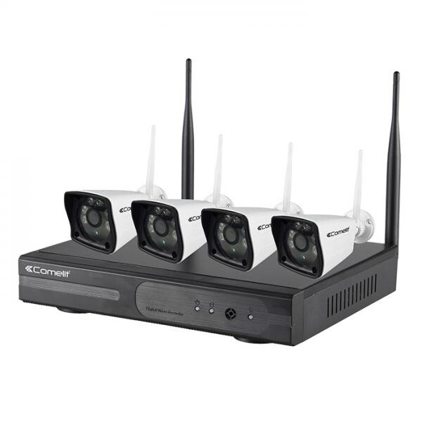 Kit wi-fi Comelit, winvr080a, 4 wicam010a, hdd 1tb - Comelit Immotec - WIKIT080A