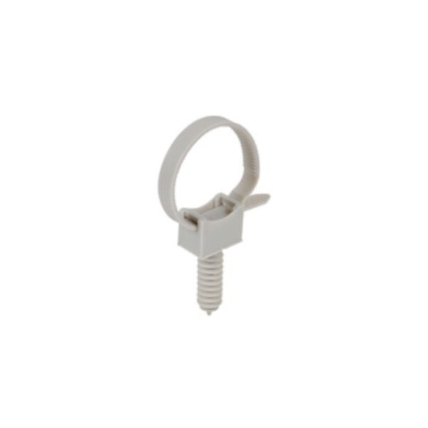 Sachet de 100 colliers de serrage Debflex avec embases gris - Debflex - 709140
