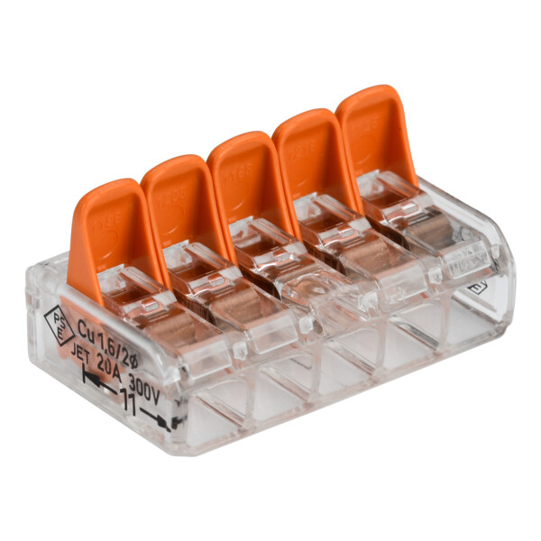 Bornes à leviers-compactes-5 conducteurs- sachetx5 - Debflex - 704913
