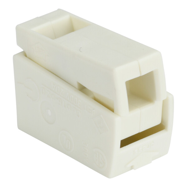 Bornes pour luminaires 2 conducteurs blanc - sachet x 3 - Debflex - 704917