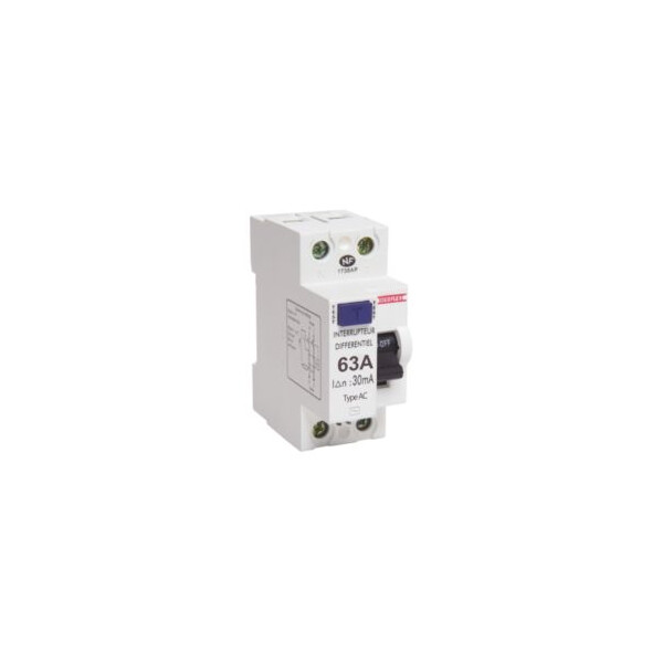 Interrupteur différentiel 63A Debflex 2P 30mA type AC - Debflex - 707872