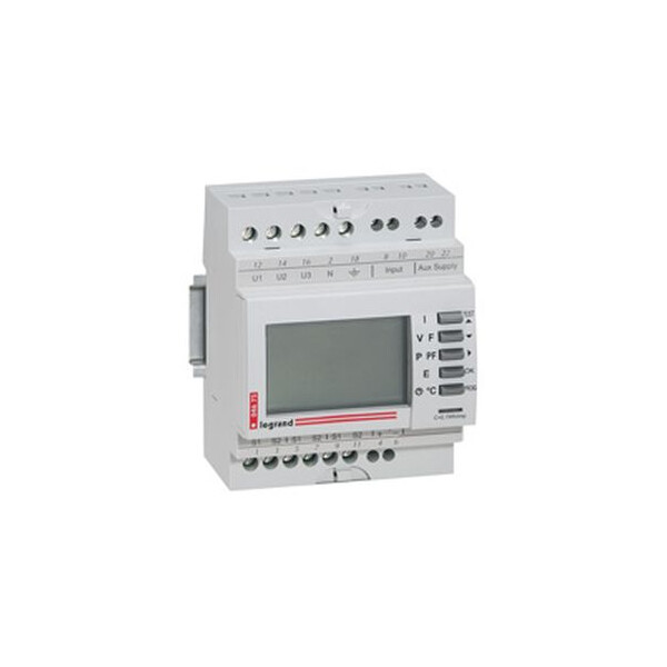 Centrale de mesure modulaire emdx³ impulsion - l. 4 mod - affichage lcd - Legrand - 004675