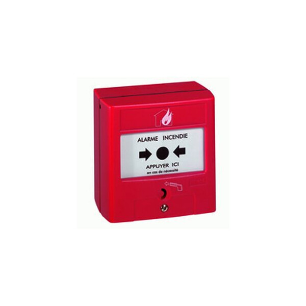 Déclencheur manuel équip alarme incendie - indic mécanique d'état - saillie - Legrand - 038013