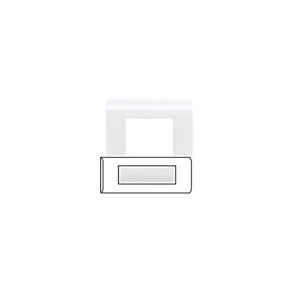 Plaque Mosaic - montage horiz - 6 modules - blanc (RAL 9010) - Legrand - 075014