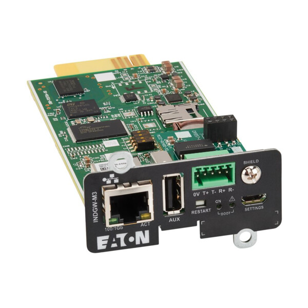 Carte modbus tcp et ethernet pour onduleur eaton modèle m3 - Eaton - INDGW-M3