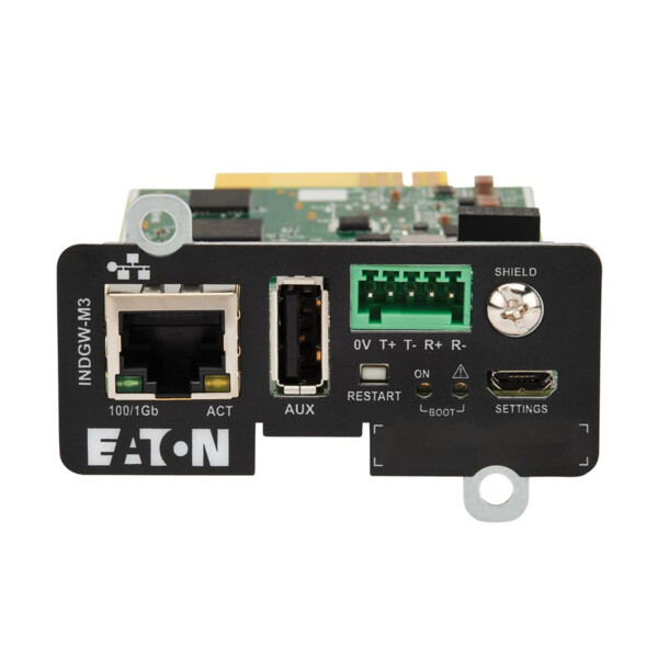 Carte modbus tcp et ethernet pour onduleur eaton modèle m3 - Eaton - INDGW-M3