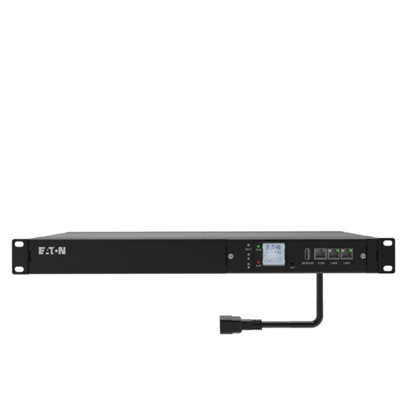 Flex pdu metered, format 1u, entrée c20, 16a, sorties 8x c13 - Eaton - FLXTMIC20C1