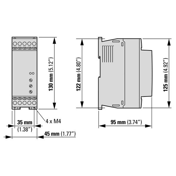 Démarreur progressif ds7,24 v ac/dc, 4 a (DS7-340SX004N0-N) - Eaton - 134847