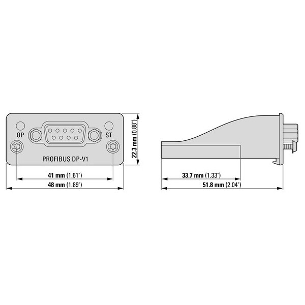 Vfd da1 comm. Module profibus dp (DX-NET-PROFIBUS) - Eaton - 169124