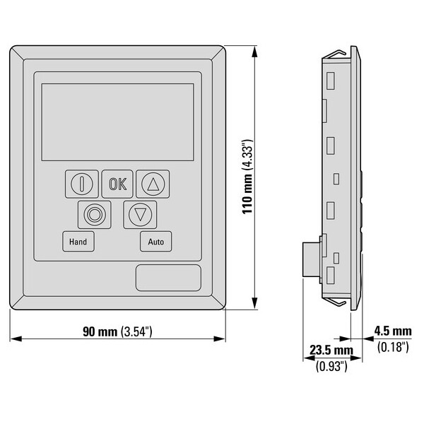 Console avec afficheur oled pour convertisseurs de fréquence da1 et dc1 (DX-KEY-OLED) - Eaton - 169133