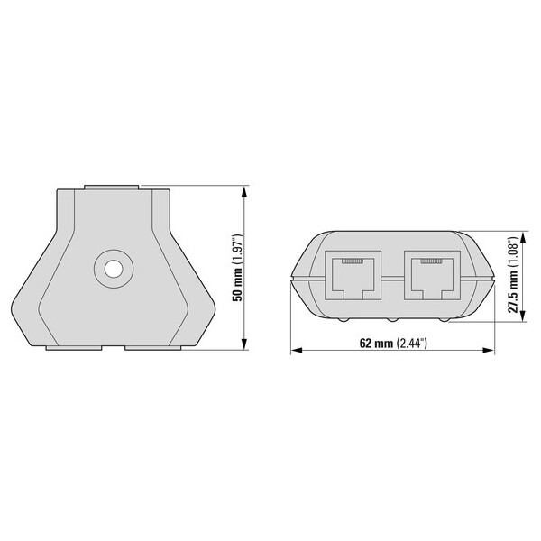 Te rj45 3 prises pour dc1 da1 (DX-SPL-RJ45-3SL) - Eaton - 169141