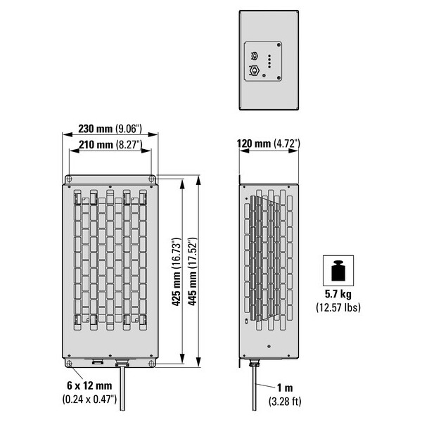 Résistance de freinage vfd, 150 ohm, 1100 w (DX-BR150-1K1) - Eaton - 171895