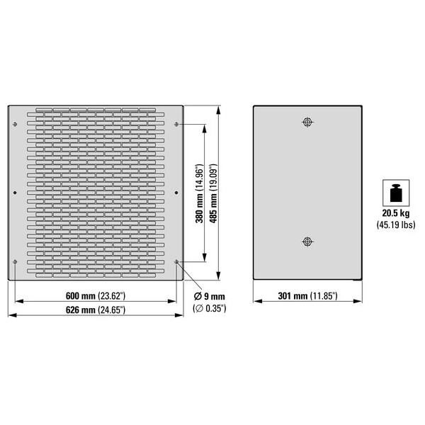 Résistance de freinage vfd, 22 ohm, 9200 (DX-BR022-9K2) - Eaton - 171900