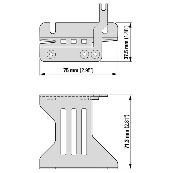 Platine d'adaption cem fs1 réseau  (DX-EMC-MNT-1N) - Eaton - 172925