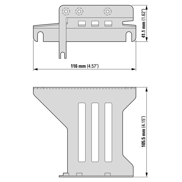 Platine d'adaption cem fs3 réseau  (DX-EMC-MNT-3N) - Eaton - 172929