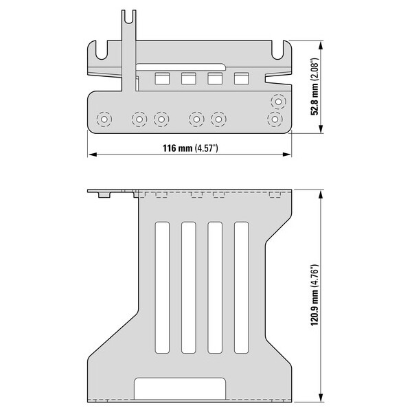 Platine d'adaption cem fs3 moteur  (DX-EMC-MNT-3M) - Eaton - 172930