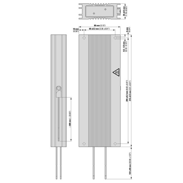 Résistance freinage vfd, 27 ohm, 240 w (DX-BR027-240) - Eaton - 174243