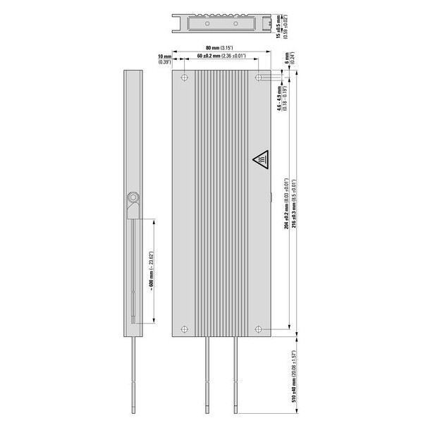Résistance freinage vfd, 210 ohm, 200 w (DX-BR210-200) - Eaton - 174247