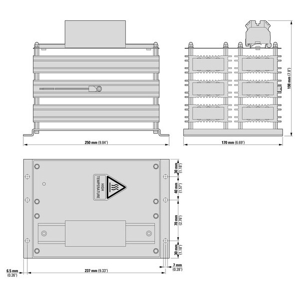 Résistance freinage vfd, 84 ohm, 1440 w (DX-BR084-1440) - Eaton - 174263
