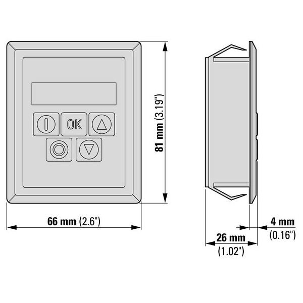 Cf console de paramétr. Oled ver. 2 (DX-KEY-LED2) - Eaton - 186946