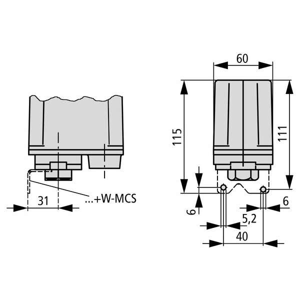 Équerre de fixation murale (+W-MCS) - Eaton - 001631