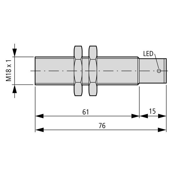 Capteur ind., Dc, rond.30, métal, m12 (E57-30GS10-DDB) - Eaton - 135976