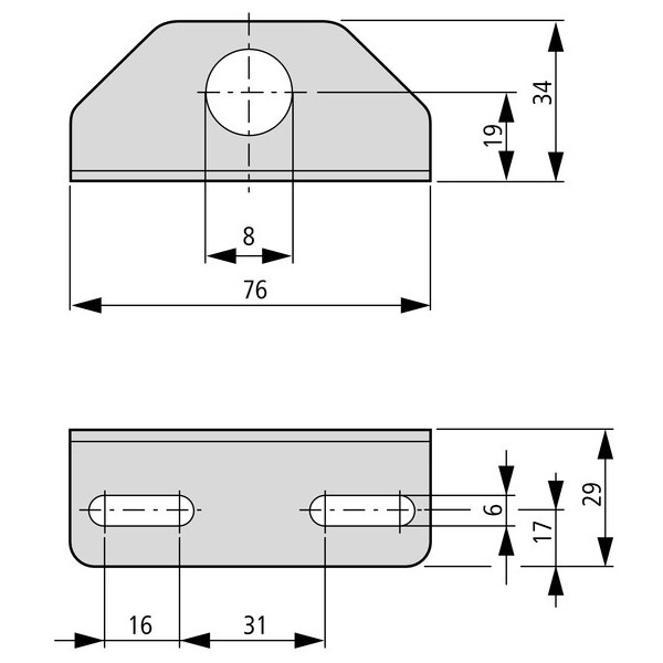 Équerre de fixation, l-form, m8 (E57KM8) - Eaton - 136191