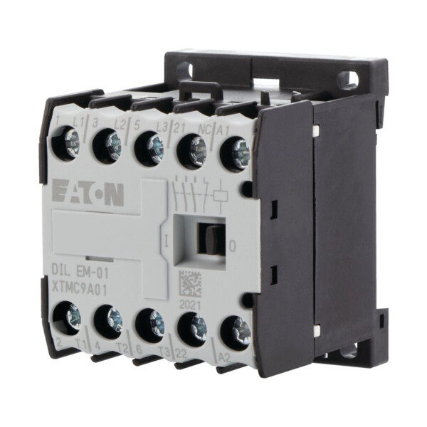 Contacteur de puissance, 3p+1o, 4kw/400v/ac3 (DILEM-01(230V50HZ,240V60HZ)) - Eaton - 051795
