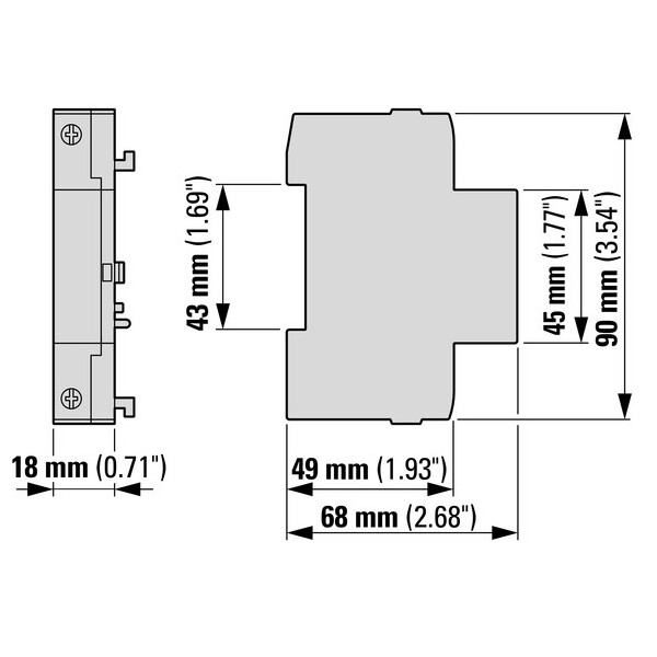 Déclencheur à manque de tension, 230v50hz (U-PKZ0(230V50HZ)) - Eaton - 073135