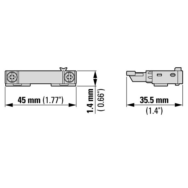 Conctact auxiliaire, 1f, integre (NHI-E-10-PKZ0) - Eaton - 082884